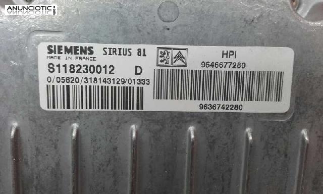 Centralita de motor citroen c5 a&ntilde;o 2002