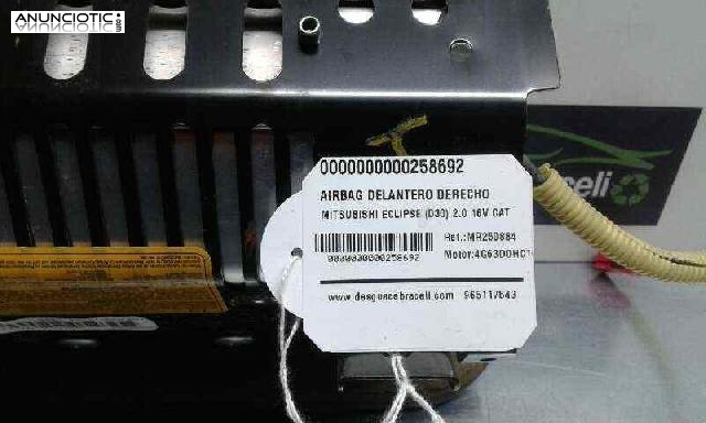 Airbag delantero derecho mr250884 de