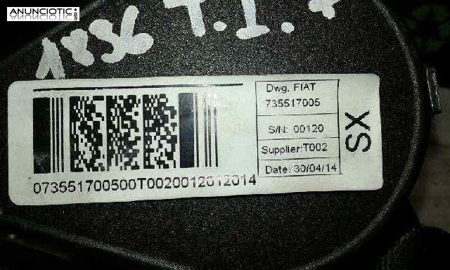 Cinturon seguridad trasero izquierdo de