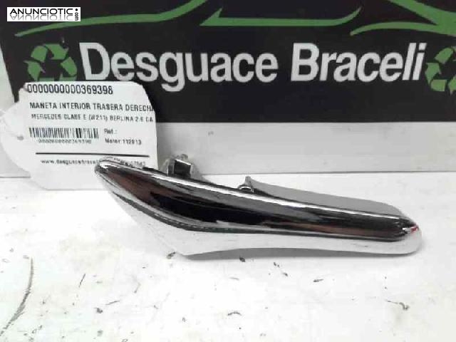 Maneta interior trasera derecha de