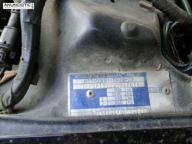 Motor (121682) honda accord 20t2n 