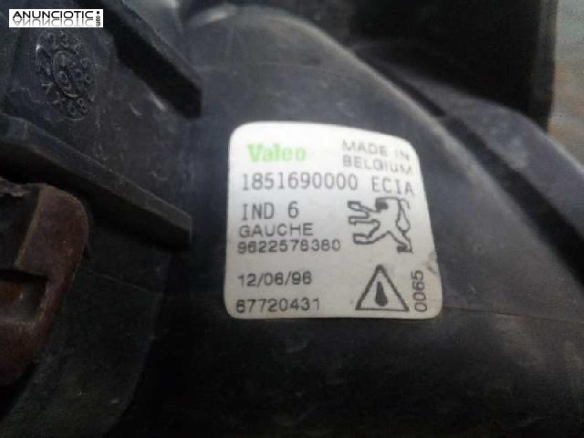 1170432 faro peugeot 106 xr d