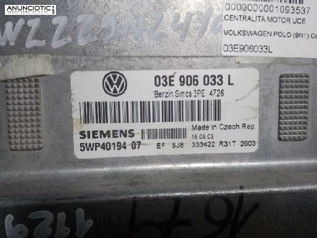 1093537 centralita volkswagen polo