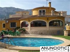 Denia (Alicante) Chalet con piscina 12 pers. 4 ba&ntilde;os. Oferta invierno