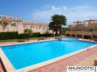 ORIHUELA-COSTA BUNGALOW 2 HABS PISCINA 64.995 EUROS.VISTAS MAR�.