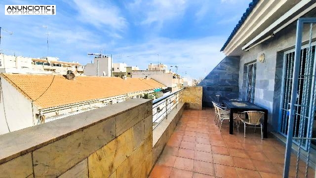 Venta &aacute;tico 3d 2b con garaje, amueblado 