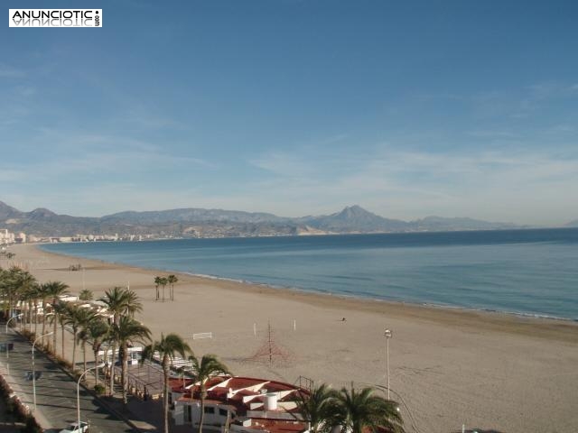 Alquiler 1&ordf;Linea Playa San Juan(Alicante). Preciosas Vistas