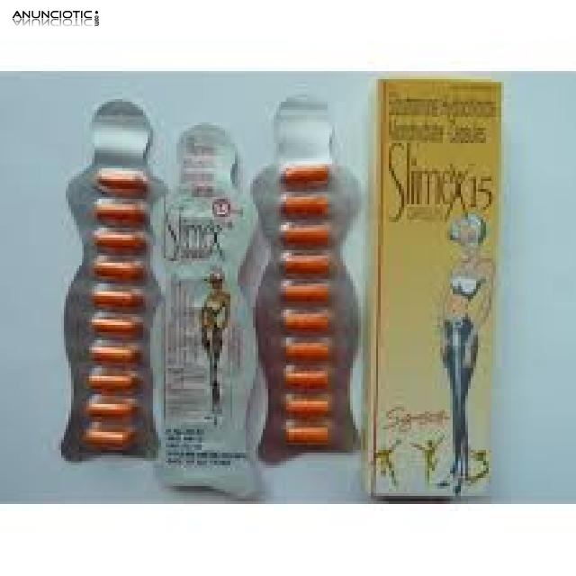  Slimex 15mg (clorhidrato de sibutramina) 30 C&aacute;psu