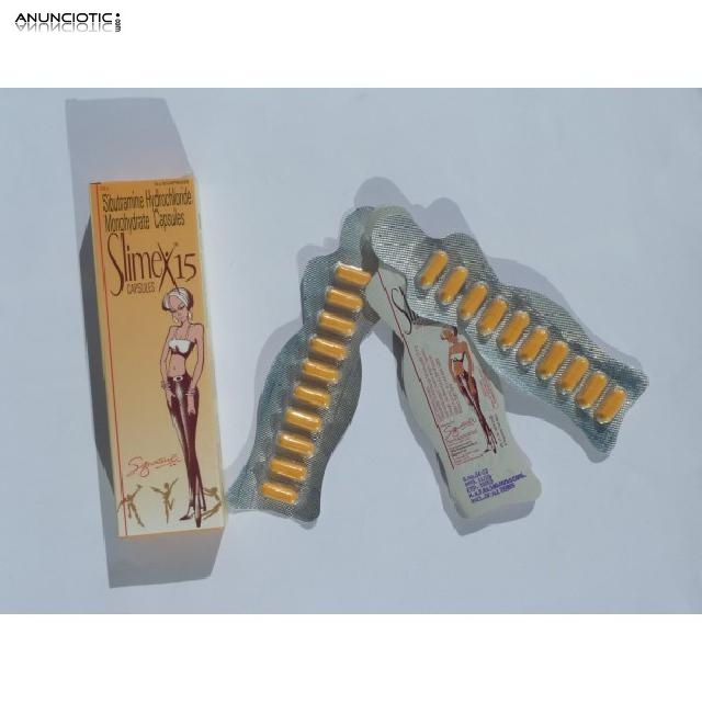 Slimex 15 mg (clorhidrato de sibutramina) 30 C&aacute;psu