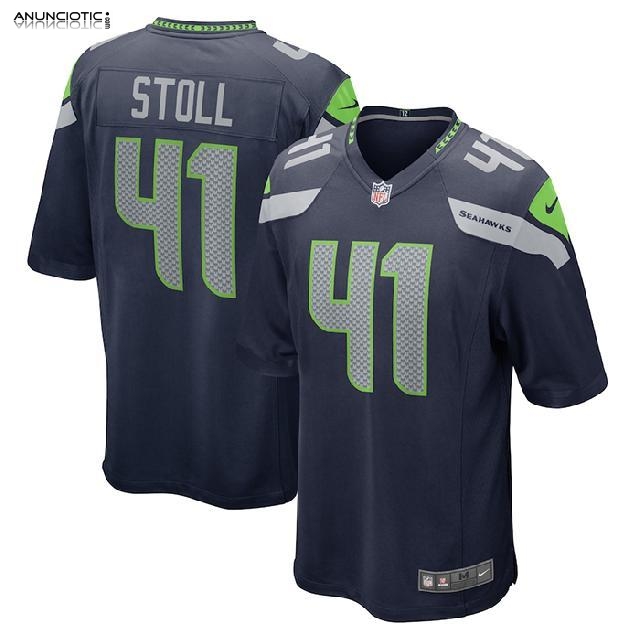 Camiseta NFL Game Seattle Seahawks Chris Stoll Azul