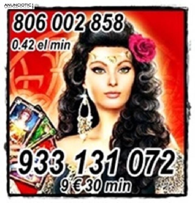 Tarot visa econ&oacute;mico 5 euros 17 mtos. 806-131-072 solo 0,42cm  