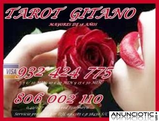 Tarot 806 002 110 barato gitano por s&oacute;lo 0,42 ctm mto. Oferta Visa 5� 10 mto al 932 424 77