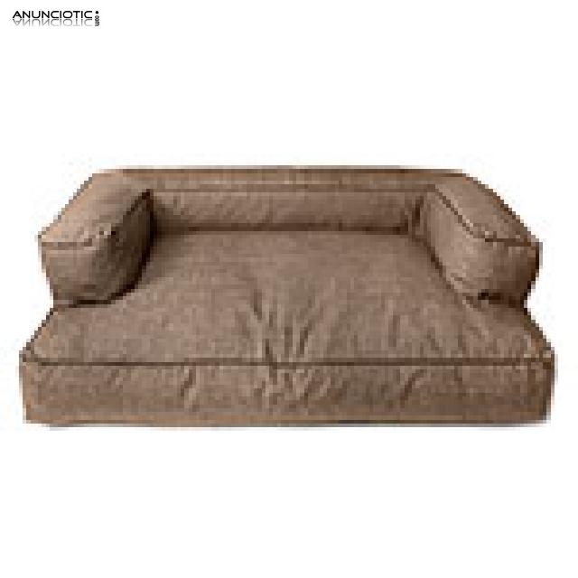 Cama para perros TK-Pet Iris tipo sof&aacute; color marr&oacute;n deluxe