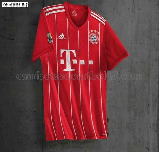 nueva primera equipaci&oacute;n bayern de munich 2017/2018