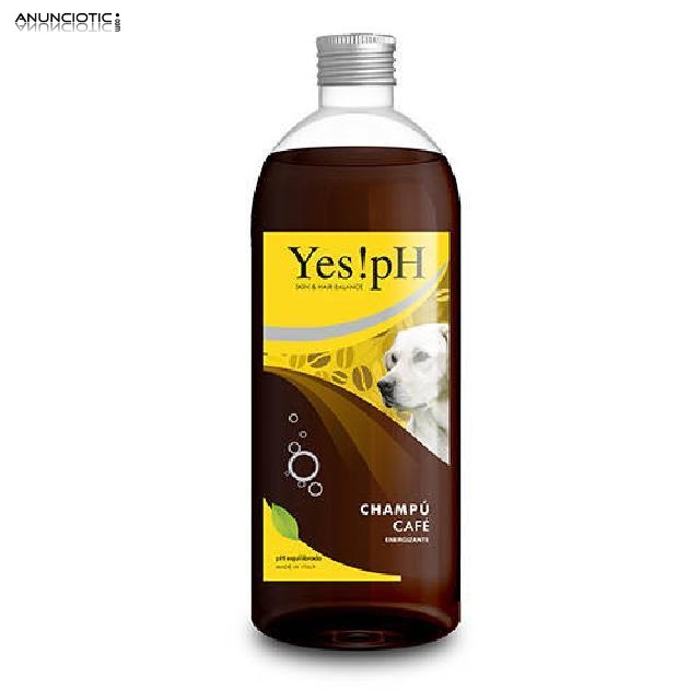 Yes!pH Champ&uacute; energizante de caf&eacute; para perros y gatos