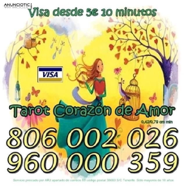 Tarot Coraz&oacute;n de Amor 0,42 cm min. Oferta Tarot por Visa 10� 20min. 