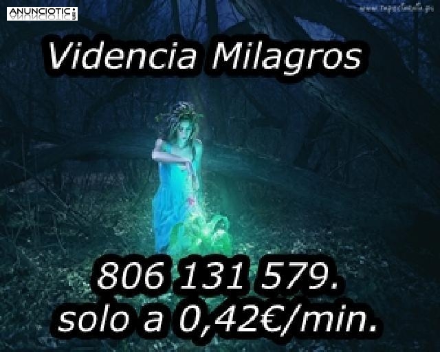 **- Tarot muy econ&oacute;mico Milagros. 806 131 579. 0,42�.