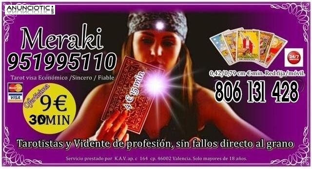 Oferta Visa 30 minutos 9� videntes y tarotistas 