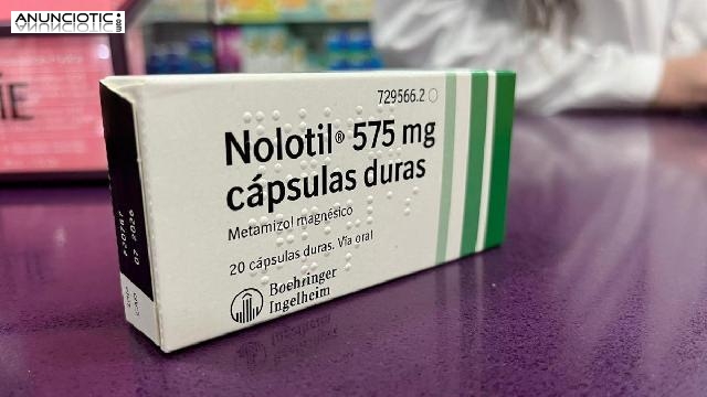 Compra NOLOTIL 575 mg (metamizol) y Rubifen 20mg`