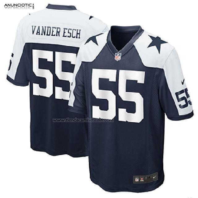Camiseta NFL Game Dallas Cowboys Leighton Vander Esch Alterno Azul
