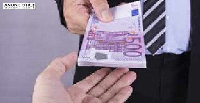 Oferta de pr&eacute;stamo de dinero r&aacute;pida