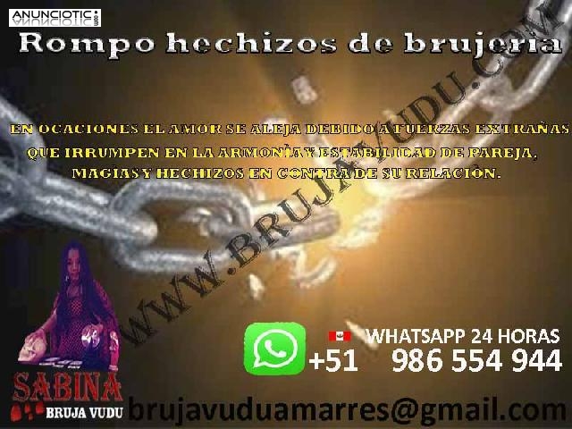 BRUJA VUDU EXPERTA EN ROMPIMIENTO DE HECHIZOS Y CURACI&Oacute;N A ADICCI&Oacute;N.