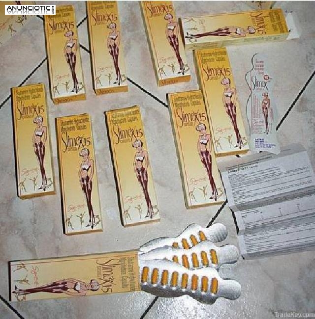 Slimex 15mg (Sibutramina Clorhidrato) 30 C&aacute;psulas