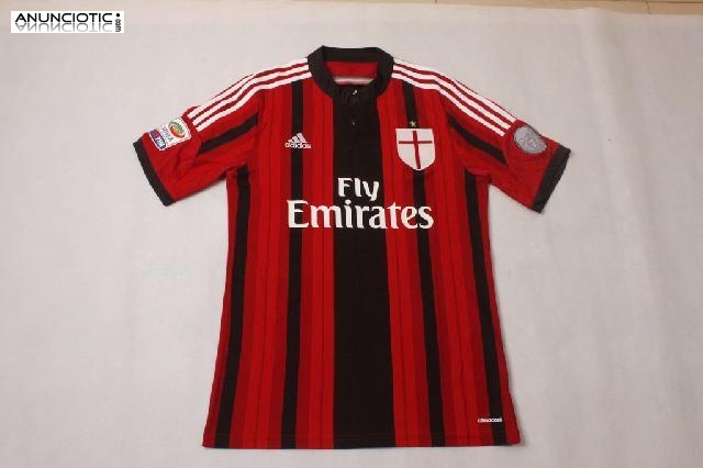 camiseta de f&uacute;tbol Tailandia AC Milan 2014-15 1a