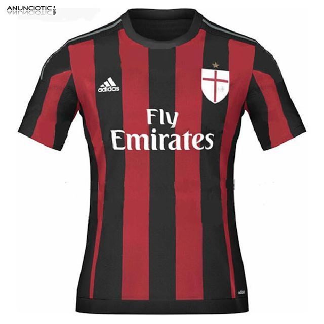 Camisetas del AC Milan Primera 2015 2016 baratas