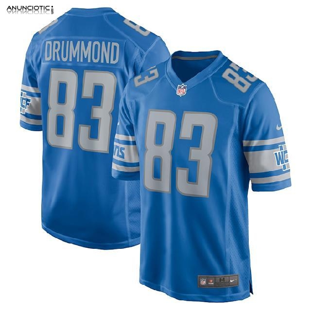 Camiseta NFL Game Detroit Lions Dylan Drummond Azul