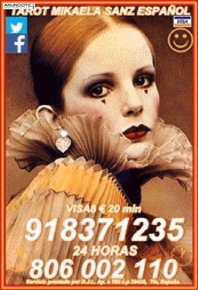 Tarot Mikaela Sanz 918 371 235 desde 5� 15 mts, 8� 20mts y 10� 30