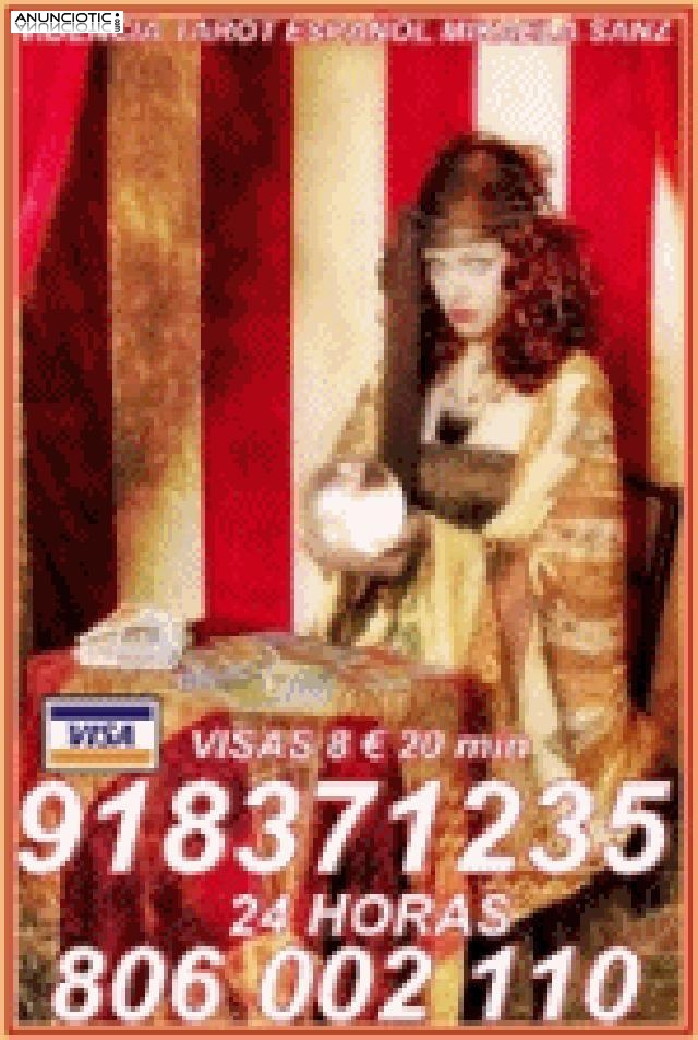 Tarot Mikaela Sanz 918 371 235 desde 5� 15 mts, 8� 20mts y 10� 30