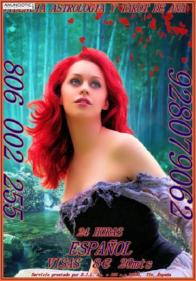 Tarot De Ana Visa 928079062 Economica 5�/15M Y 8�/20 M De Espa&ntilde;a