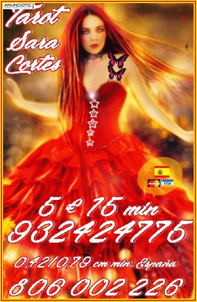 Tarot  Sara Cortes 932 424 775  desde 5� 15 min, 8� 20mts 10� 30mts. 60M 20