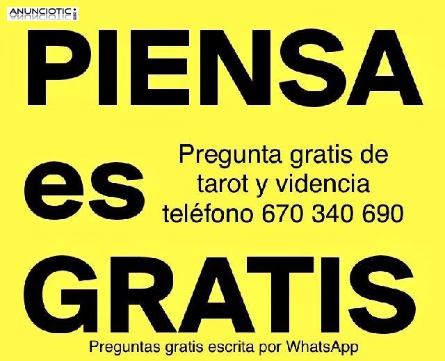 Vidente gratis tarotista gratuita primera consulta tel&eacute;fono 670 340 690