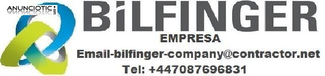 Los trabajadores calificados necesarios en la empresa Bilfinger