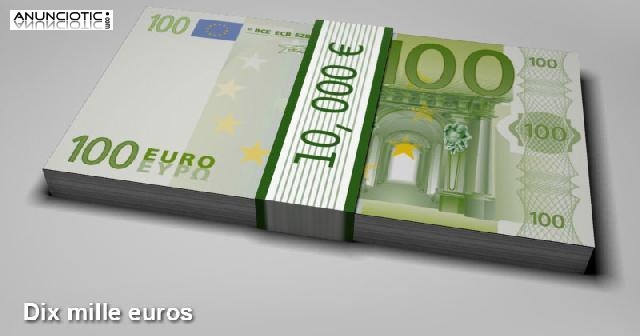 Oferta de pr&eacute;stamo de dinero