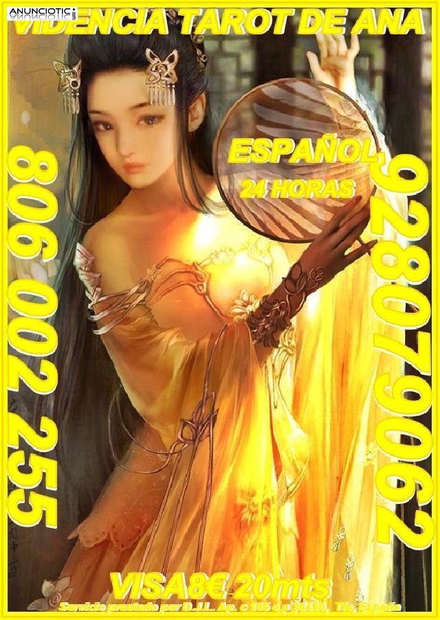 Tarot De Ana Visa 928079062 Economica 5�/15M Y 8�/20 M De Espa&ntilde;a