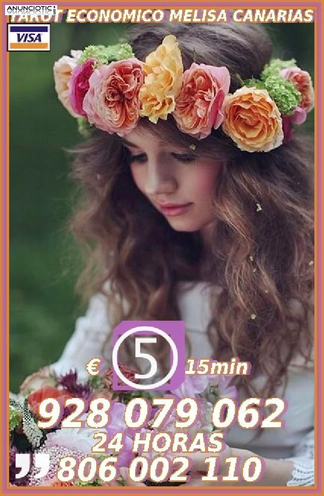  Oferta Tarot Visa Melisa  928 079 062 desde 5� 15mtos, las 24 horas a su d