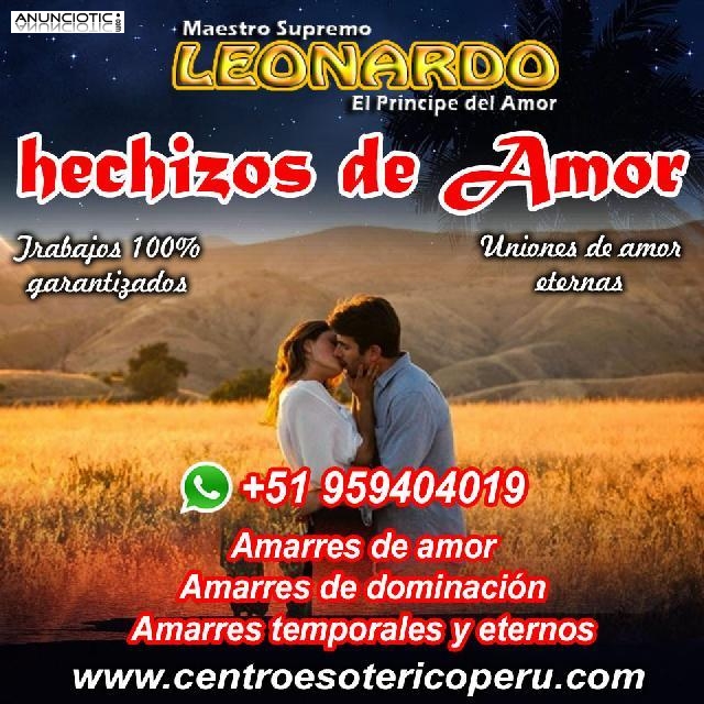LEONARDO PODEROSO HECHICERO DEL AMOR Y EL FUTURO