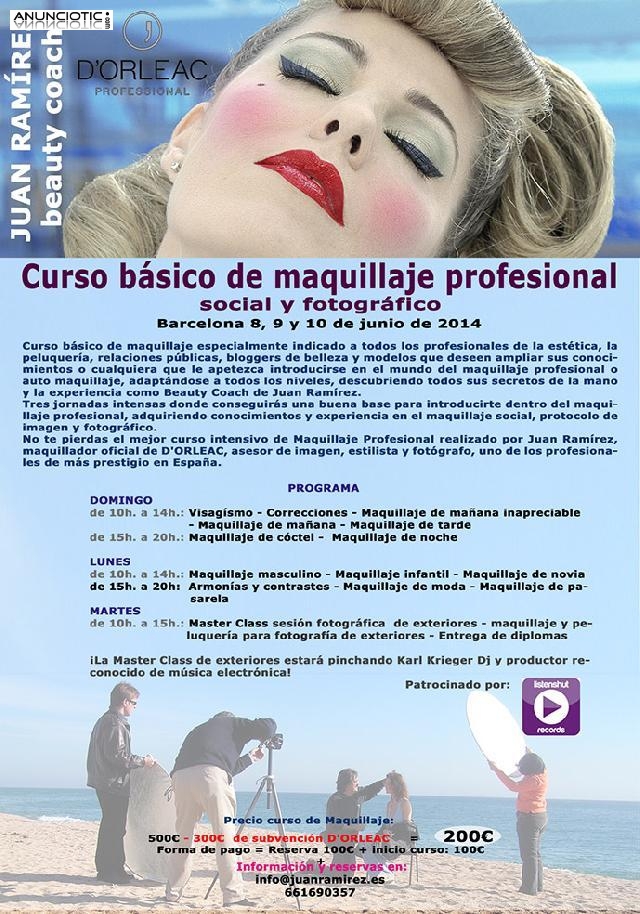 CURSO B&Aacute;SICO DE MAQUILLAJE PROFESIONAL - SOCIAL Y FOTOGR&Aacute;FICO