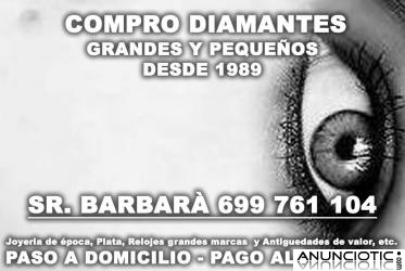 Compro diamantes, plata, joyer&iacute;a de &eacute;poca. Pago al contado