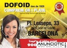 M&aacute;xima tasaci&oacute;n por la compra de oro y plata, DOFOID-LESSEPS