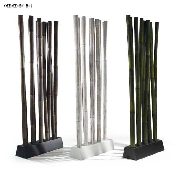 Biombo de Bamb&uacute; y Wengu&eacute; 