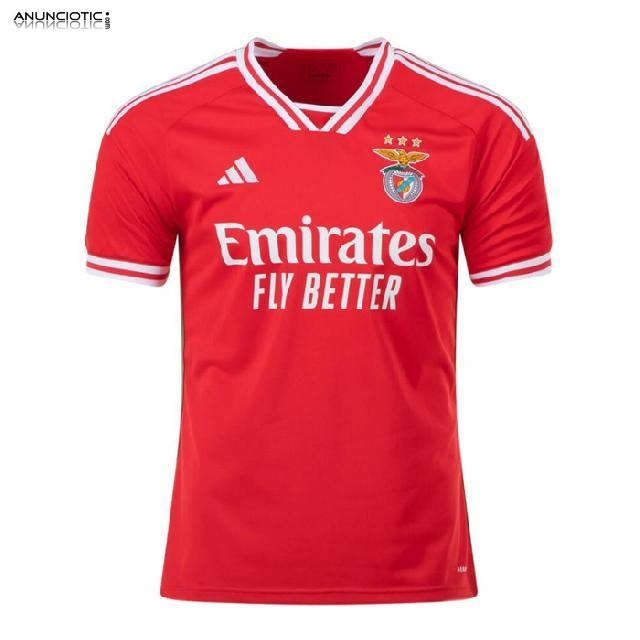 Vista o Vermelho e Branco da Paix&atilde;o: Camisola Benfica 23 24 Agora Dispon&iacute;ve