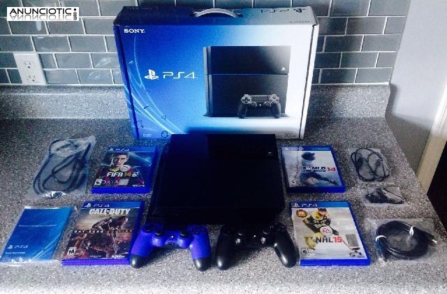 venta Sony PS4 console con 4 m&aacute;s Juegos �130euros