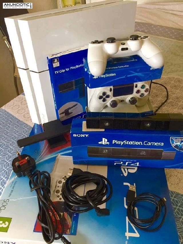 Sony PS4 Pro 1TB Console ORO y BLANCO con 7 juegos �100 ventas promocionale