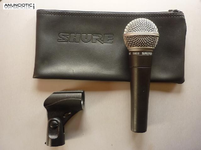 Micr&oacute;fono SHURE SM-58