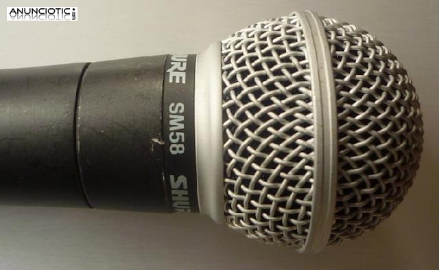 Micr&oacute;fono SHURE SM-58