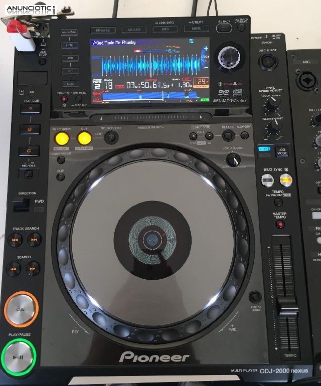 Pioneer DDJ-SX  DJ  s&oacute;lo 400 euros / Pioneer CDJ 2000 Nexus por 700Euro